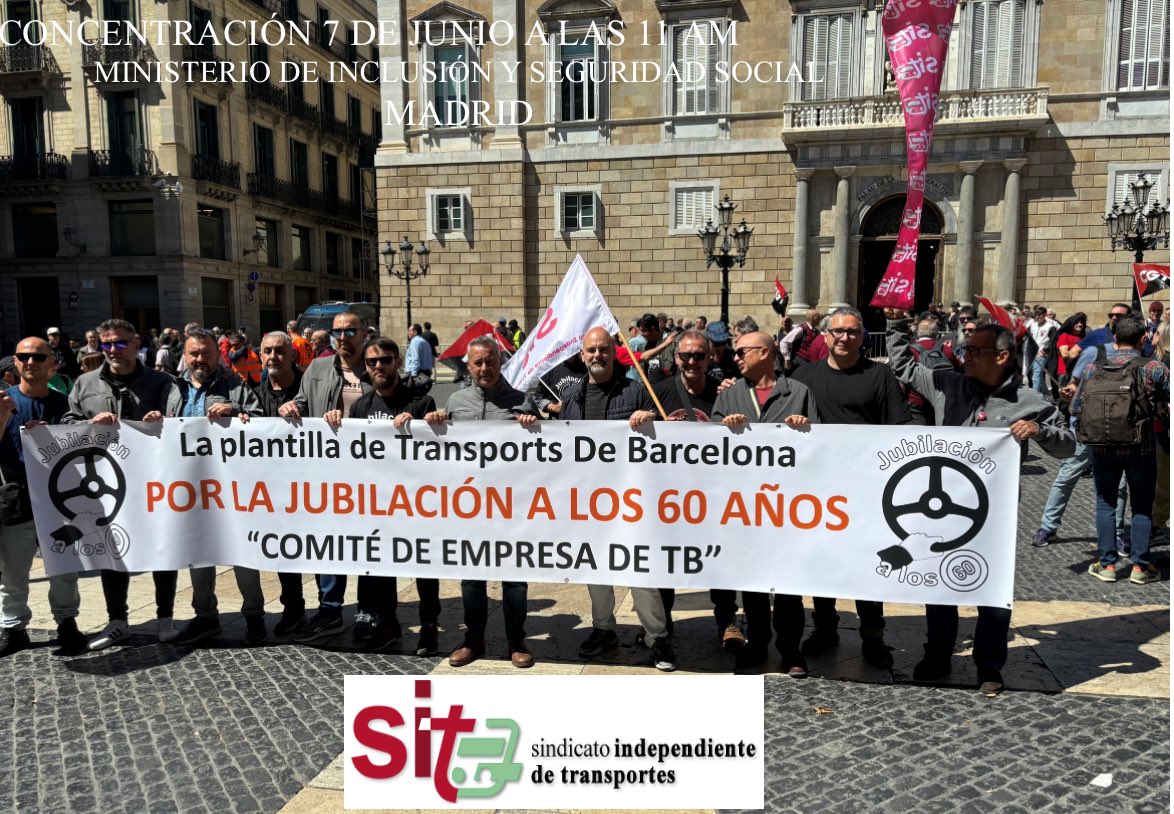 El 7 de Junio todos a Madrid. Por la aplicación de los coeficientes reductores para conductores profesionales <a href="/Yolanda_Diaz_/">Yolanda Díaz</a> <a href="/sanchezcastejon/">Pedro Sánchez</a> <a href="/gabrielrufian/">Gabriel Rufián</a> <a href="/IreneMontero/">Irene Montero</a>