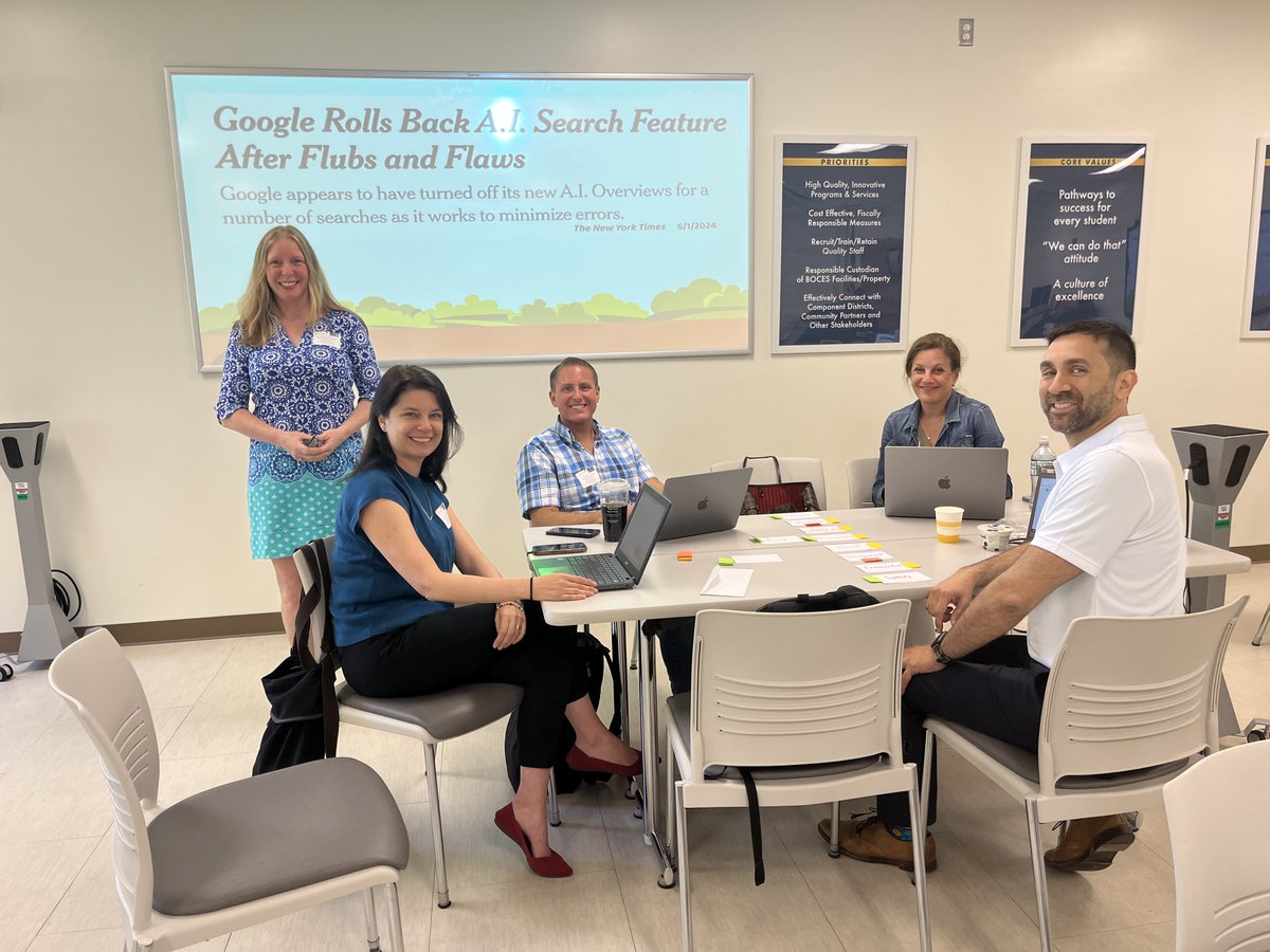 Cynthia Sandler <a href="/NorthSalemCSD/">North Salem Central School District</a> discussed the challenging rollout of Google's Generative AI during today's Future of Education Collective.