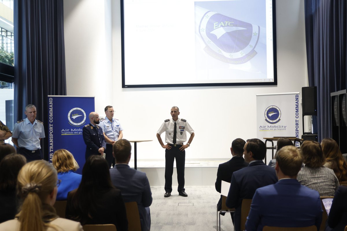 European Air Transport Command (@eatc_) on Twitter photo On #4June a group of 29 participants, from 12 nations visited #EATC. The group of young executives is attending the #ManfredWoernerSeminar, organized by the <a href="/BMVg_Bundeswehr/">Verteidigungsministerium</a>
Thank you for showcasing EATC as an example of successful multinational partnership!
#TogetherWegoBeyond On #4June a group of 29 participants, from 12 nations visited #EATC. The group of young executives is attending the #ManfredWoernerSeminar, organized by the <a href="/BMVg_Bundeswehr/">Verteidigungsministerium</a>
Thank you for showcasing EATC as an example of successful multinational partnership!
#TogetherWegoBeyond