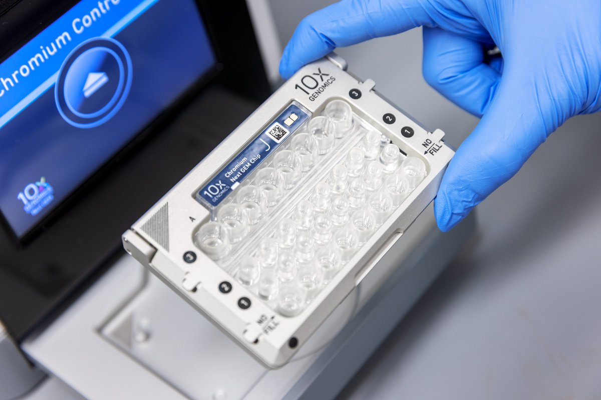 BiotechUNL's tweet photo. 🔍 Mystery Solved! 🎉
Yesterday's mystery gadget is a @10xGenomics Chromium Next GEM Chip used for single-cell analysis! 🧪🧬
#ScienceRevealed #SingleCell
Check out this and more of the advanced equipment used throughout our cores: https://t.co/KhxpkuuMOs https://t.co/HKauvbtsVw
