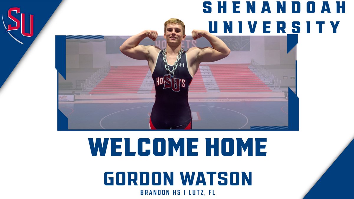 We are very excited Gordon Watson (Brandon High School, FL) has committed to wrestle at Shenandoah University!

Welcome Home Gordon!
#GoHornets