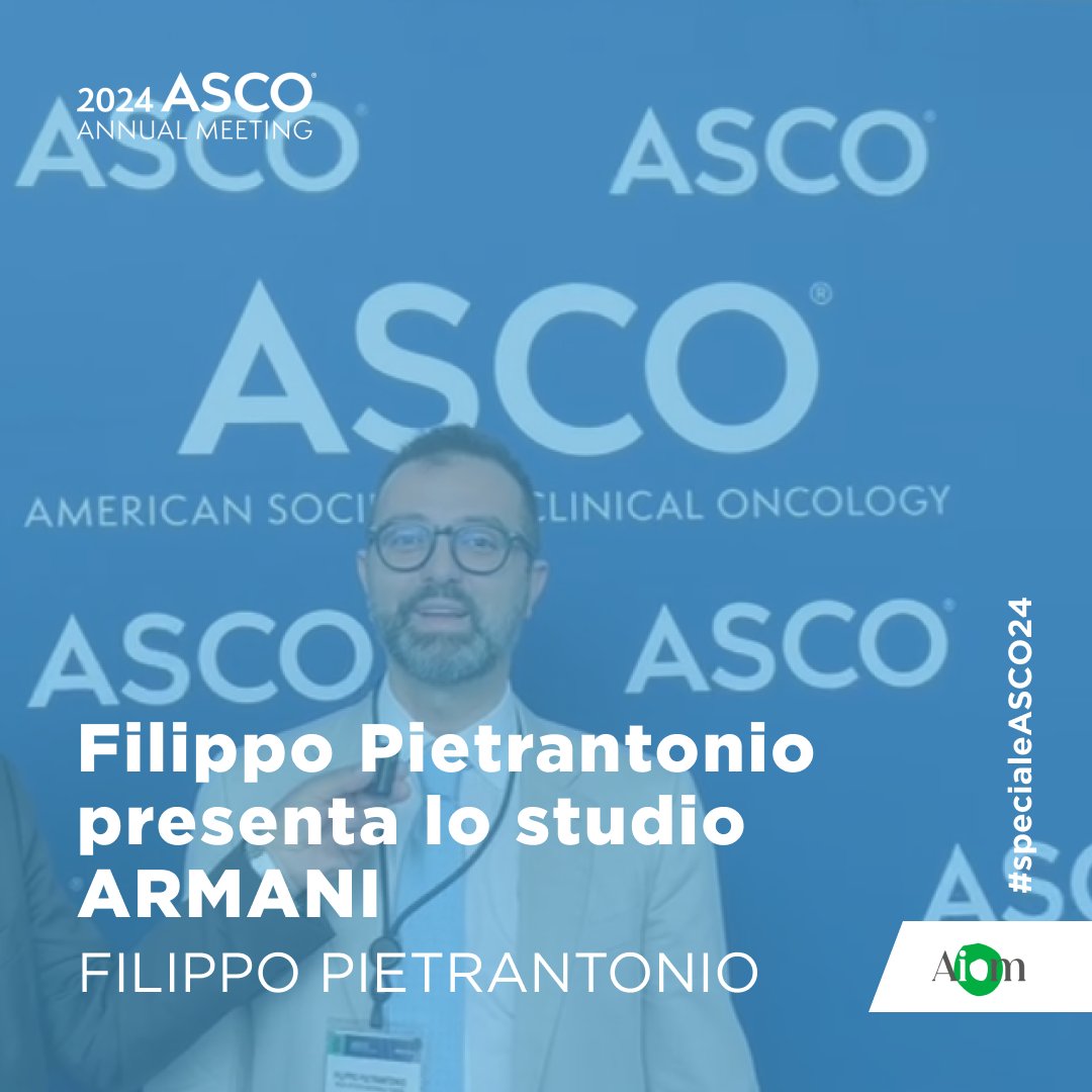 #ASCO24: @FilippoPietran4, Responsabile dell’Oncologia Gastrointestinale dell’Istituto dei Tumori di Milano, presenta i risultati dello studio ARMANI durante l’ultima giornata del Congresso ASCO 2024. Guarda qui la video intervista: youtu.be/FixtnwstjhI?si… @ASCO