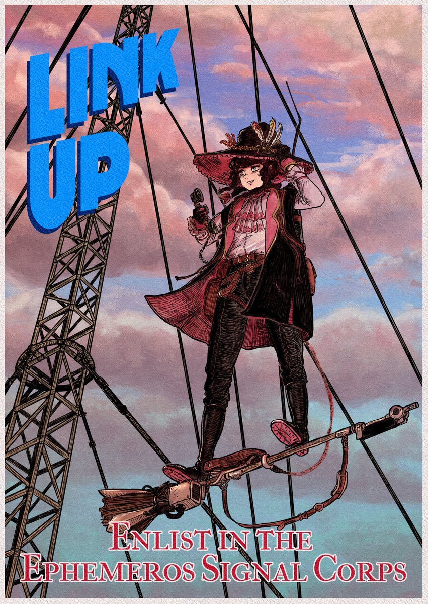 cryopon's tweet photo. "LINK UP: Enlist in the Ephemeros Signal Corps"

postcard i made to sell/distribute at the stripdagen haarlem comic market last weekend https://t.co/EduPpQuGIF