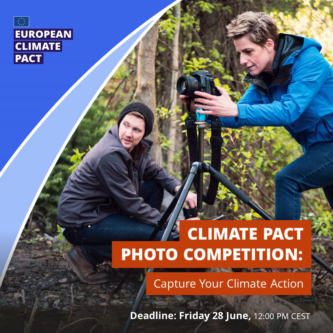 Calling all #LIFEProjects! Snap & share your climate efforts with the #EUClimatePact photo competition📸 From local green initiatives to sustainability in action, inspire others & have the chance to win prizes🏆 Take part: europa.eu/!J7KyH6