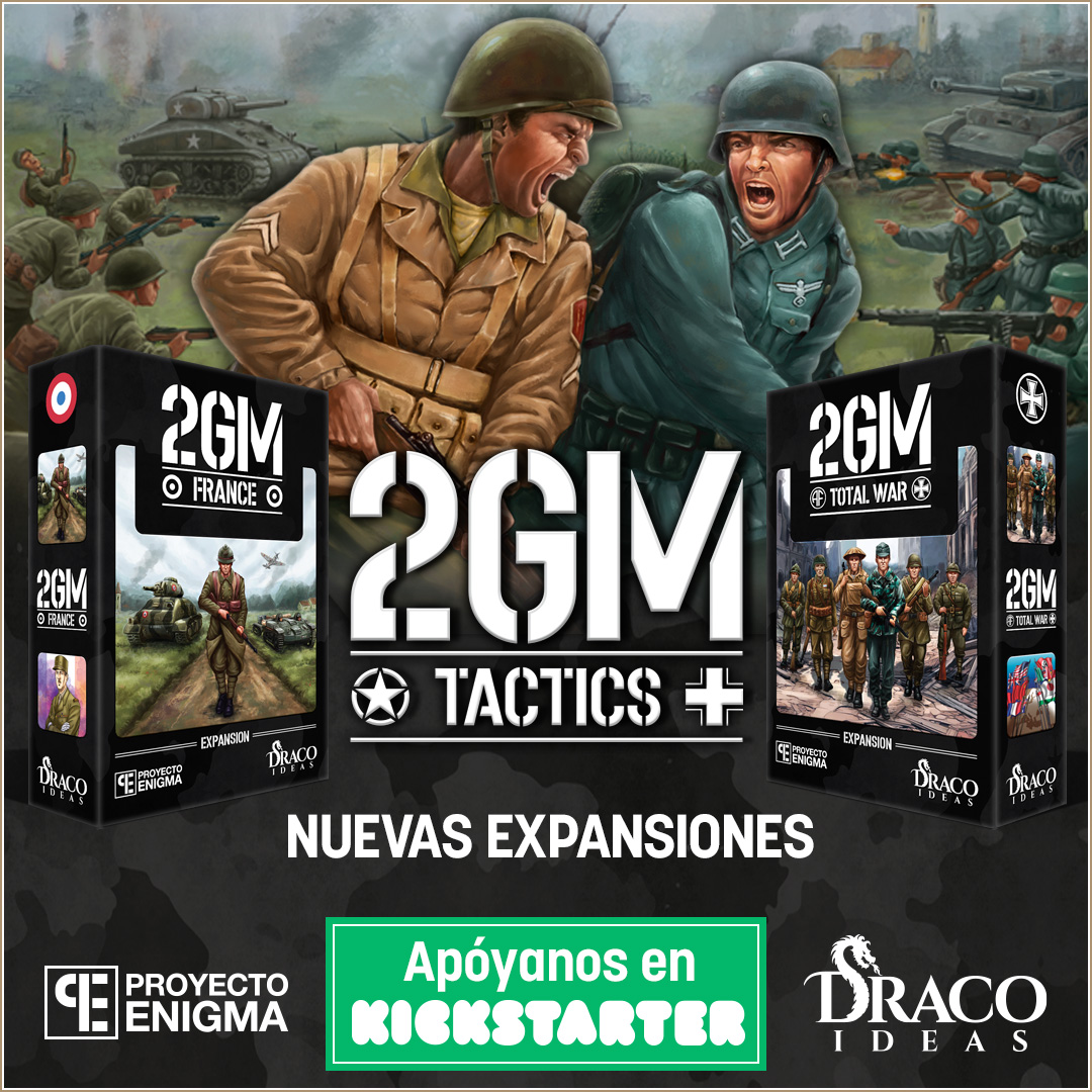¡La serie crece! 📣 2 nuevas expansiones para 2GM Tactics 
🚩Francia y 🚩Guerra Total, con naciones adicionales, como Canadá o Hungría
También podrás conseguir el juego base en su 3ª edición Deluxe 💎
♦ ¡No te lo pierdas! ♦
kickstarter.com/projects/draco…
#crowdfunding
#wargames