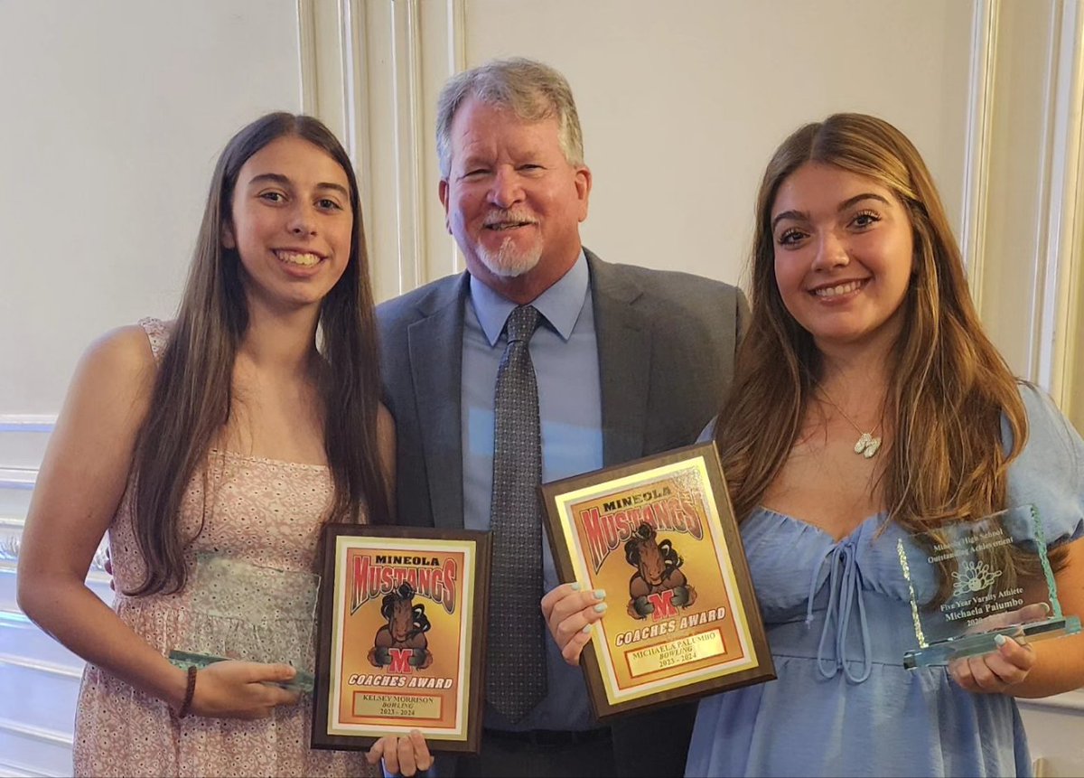 Bittersweet - Last MHS Varsity Awards Dinner. So proud of you Michaela and all of your accomplishments.  Excited to see all your successes in the next chapter. Congratulations to all of the athletes and their amazing achievements! #MineolaProud