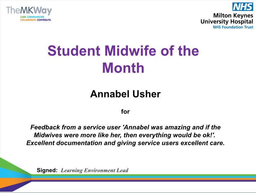 Rebecca Lea (@rebeccatoughrm) on Twitter photo Congratulations to Annabel for winning our first ever ‘Student Midwife of the Month’! @_UON_Midwifery Congratulations to Annabel for winning our first ever ‘Student Midwife of the Month’! @_UON_Midwifery