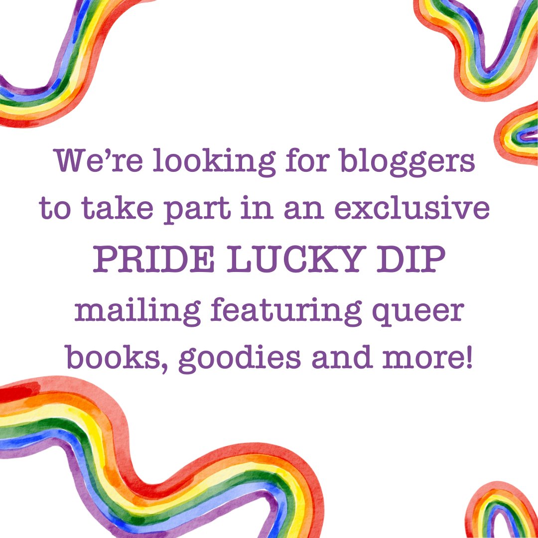 📢 CALLING ALL BLOGGERS 📢

We're looking for bloggers to take part in an exclusive #Pride lucky dip mailing! 

Sign up to our blogger newsletter to register you interest here: bkmrk.co.uk/landing-page/b… #YABooks #QueerBooks #PrideMonth