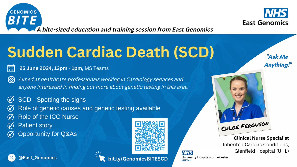 NHS East Genomics tweet media