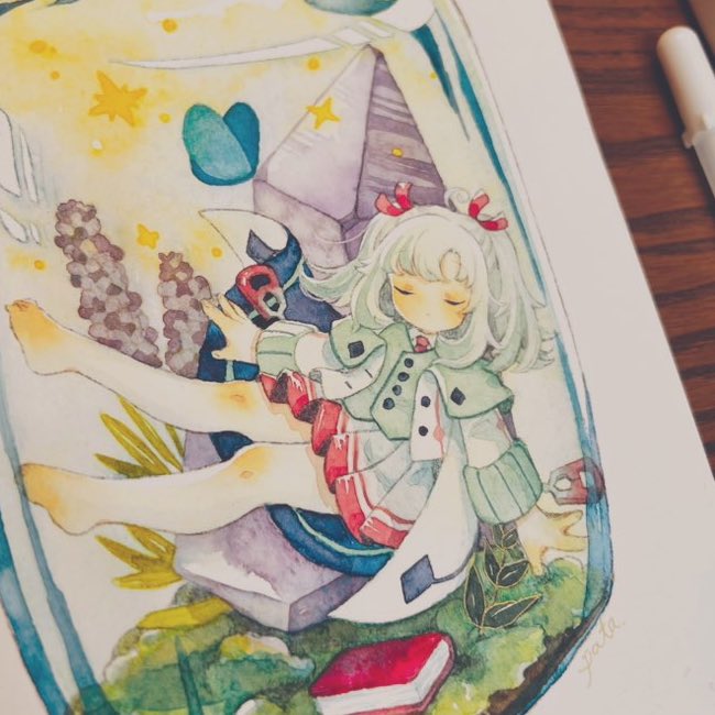 「Vtuberのミルラ・オルヴィスさまのグッズ用お写真描かせて頂きました〜!お誕生」|ぱた🫀5/5コミティア【F42b】のイラスト
