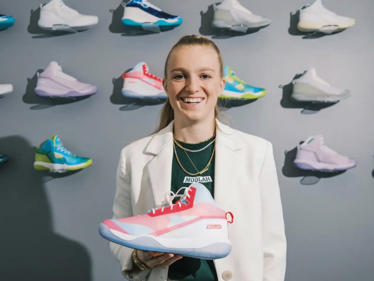 CameronRust6's tweet photo. CAM’s Featured Young Entrepreneur: Natalie White, age: 26, Founder “MOOLAH KICKS” the first & only performance basketball sneaker brand built biomechanically by & for females in the sport. Natalie White true role model for young W-Entrepreneurs! @moolahkicks #moolahkicks https://t.co/hAAy5f4KAM