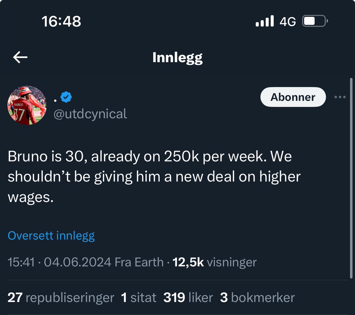 WangHodd's tweet photo. @utdcynical You said this🤡 https://t.co/LWqhdx59X4