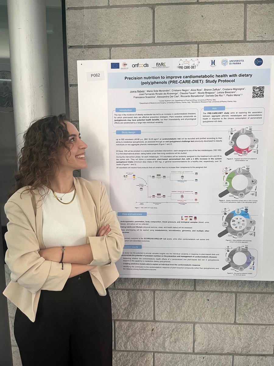 PREDICT-CARE_ERC (@predictcare_erc) on Twitter photo <a href="/HNUnipr/">Human Nutrition Unit - University of Parma</a> And indeed here we have <a href="/JoanaMSRebelo/">Joana</a> with her wonderful poster on the experimental design of the PRE-CARE-DIET study!
<a href="/ms_morandini/">Maria Sole Morandini</a> <a href="/sharon_zaffuto/">Sharon Zaffuto</a> <a href="/PMenaParreno/">Pedro Mena Parreño</a>
<a href="/ERC_Research/">European Research Council (ERC)</a> <a href="/OnFoods_fndn/">OnFoods</a> <a href="/HNUnipr/">Human Nutrition Unit - University of Parma</a> And indeed here we have <a href="/JoanaMSRebelo/">Joana</a> with her wonderful poster on the experimental design of the PRE-CARE-DIET study!
<a href="/ms_morandini/">Maria Sole Morandini</a> <a href="/sharon_zaffuto/">Sharon Zaffuto</a> <a href="/PMenaParreno/">Pedro Mena Parreño</a>
<a href="/ERC_Research/">European Research Council (ERC)</a> <a href="/OnFoods_fndn/">OnFoods</a>
