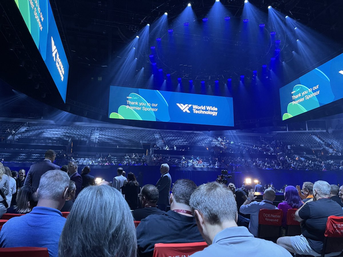 networkgeekgirl's tweet photo. Morning #CiscoLive! Time for the keynote soon. Here we are! #CiscoChampion #NetVet https://t.co/adNyVU8VuE