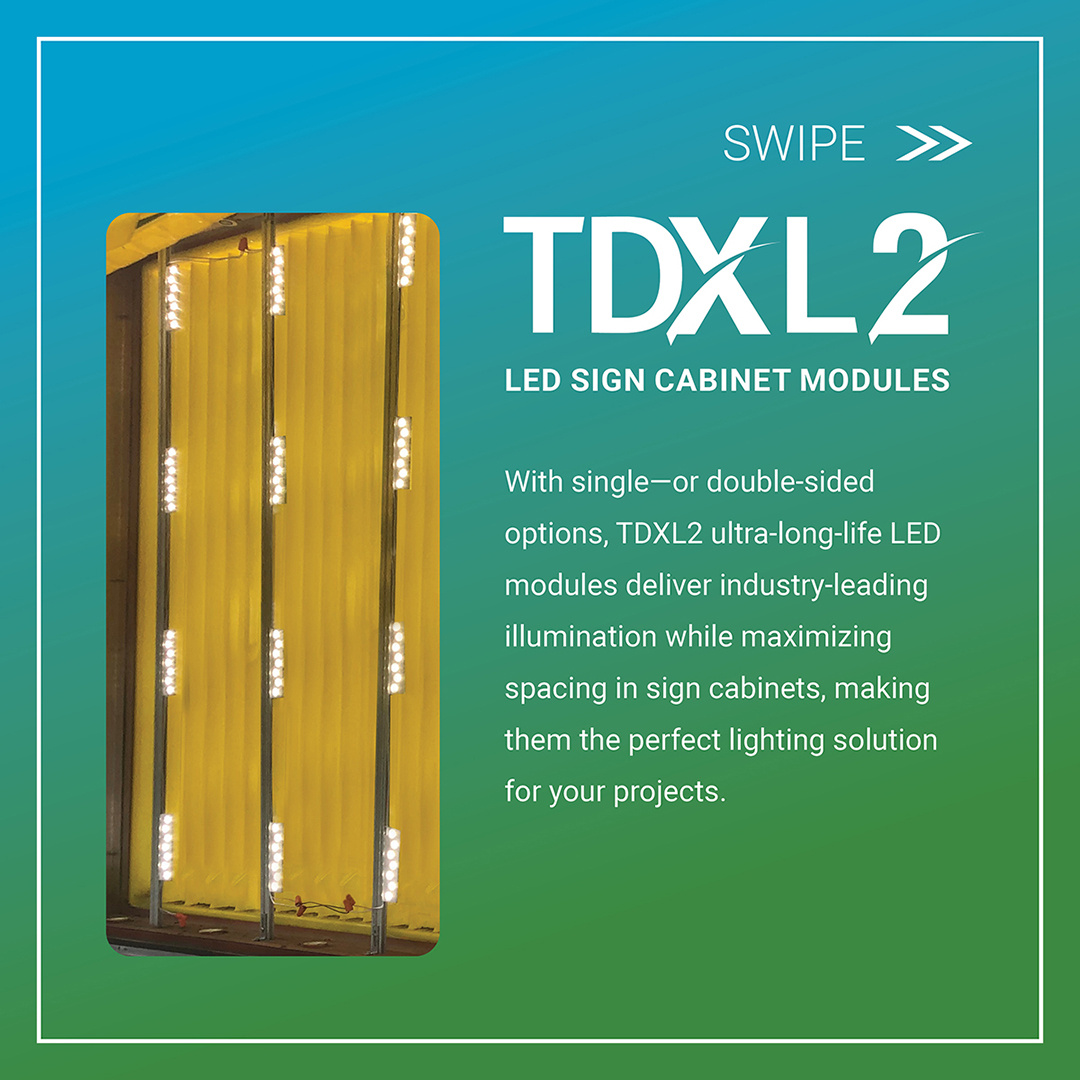 US_LED's tweet image. 💡 Don't box yourself in with sign cabinet lighting! 

TDXL2 offers efficiency, uniform illumination, and maximized spacing with single- or double-sided options. Now you'll see the bright side of every sign lighting project! 🔆

#LEDlighting #signlighting #alwaystherightchoice