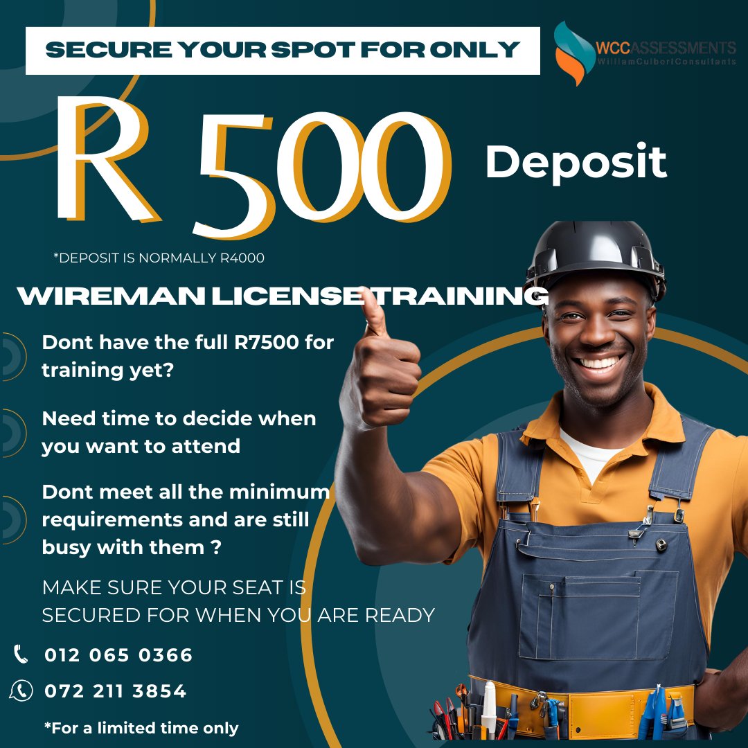 WCC_Assessment's tweet photo. Now is your chance future electricians!!

#RacistMallOfAfrica Tammy Taylor ANC-DA https://t.co/yR9o3bVkSj