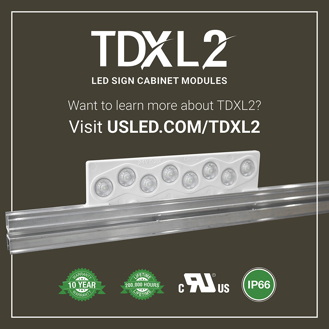 US_LED's tweet image. 💡 Don't box yourself in with sign cabinet lighting! 

TDXL2 offers efficiency, uniform illumination, and maximized spacing with single- or double-sided options. Now you'll see the bright side of every sign lighting project! 🔆

#LEDlighting #signlighting #alwaystherightchoice