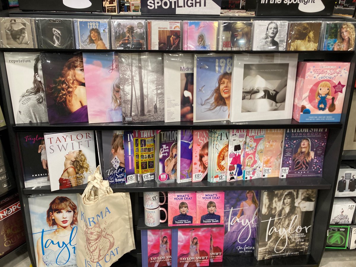 hmvCheltenham's tweet photo. Calling all #swifties…. In store now! #TaylorSwift  #Taylor #TaylorSwiftErasTourEspaña https://t.co/RFb2VRTTcC