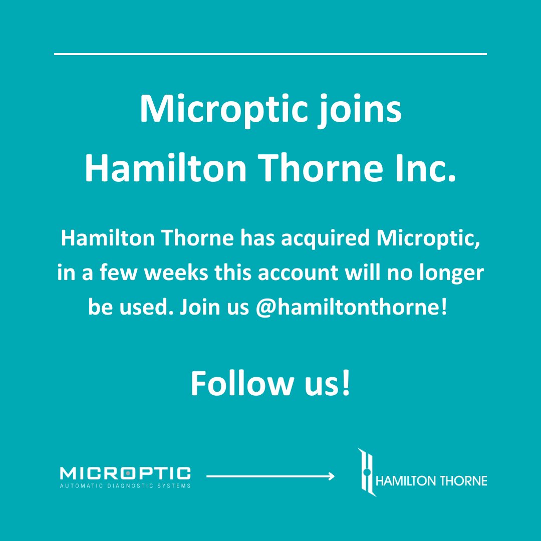 MICROPTIC (@microptic) on Twitter photo Hamilton Thorne has acquired Microptic, in a few weeks this account will no longer be used. Join us➡️ <a href="/HamiltonThorne/">Hamilton Thorne</a>
#HamiltonThorne #SemenAnalysis #CASAsystems #AI #Andrology #Embriology #SpermAnalysis #IVFlab #IVFlasers #SCASCOPE #AssistedReproduction #infertility Hamilton Thorne has acquired Microptic, in a few weeks this account will no longer be used. Join us➡️ <a href="/HamiltonThorne/">Hamilton Thorne</a>
#HamiltonThorne #SemenAnalysis #CASAsystems #AI #Andrology #Embriology #SpermAnalysis #IVFlab #IVFlasers #SCASCOPE #AssistedReproduction #infertility