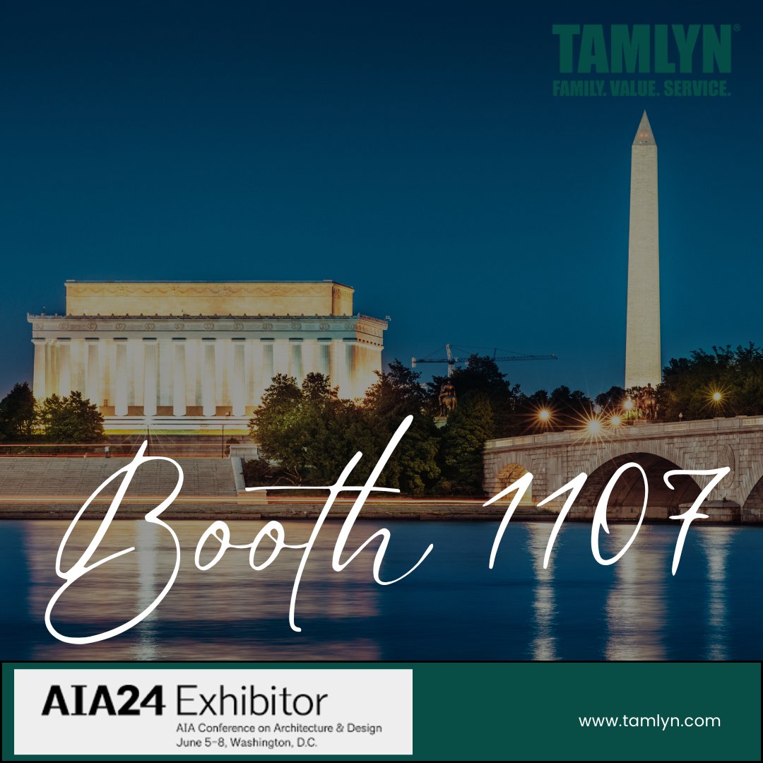 TamlynOfficial's tweet photo. TeamTamlyn is ready for a MONUMENTAL show at AIA24!  Our education team is presenting 4 CEU courses each day including 3 HSW units! Come see our new TamlynShield Structural Panels, FireBreather and more! 

#teamtamlyn #aia24 #tamlynshield #whendoingitrightmatters https://t.co/qEA9qvXiru