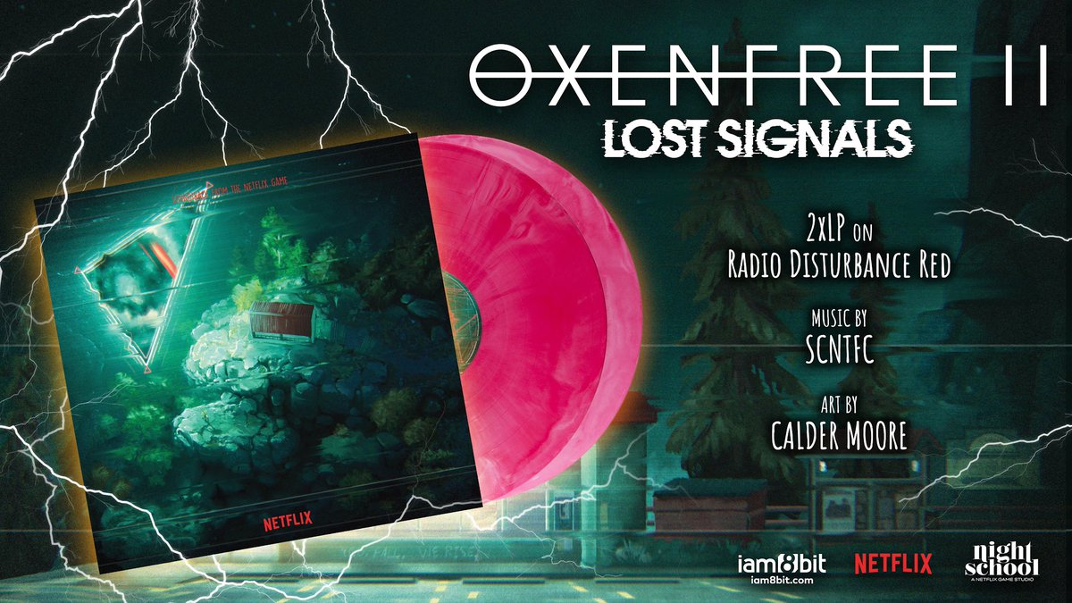 NEW:

It’s time to tune in to the signal.

Introducing the Oxenfree II: Lost Signals 2xLP, two discs packed full of music from Night School Studio’s stellar sequel and wrapped in appropriately atmospheric art from <a href="/scntfc/">scntfc</a>.

IN STOCK and live Thursday, 6/6 at 9 AM PT 📻