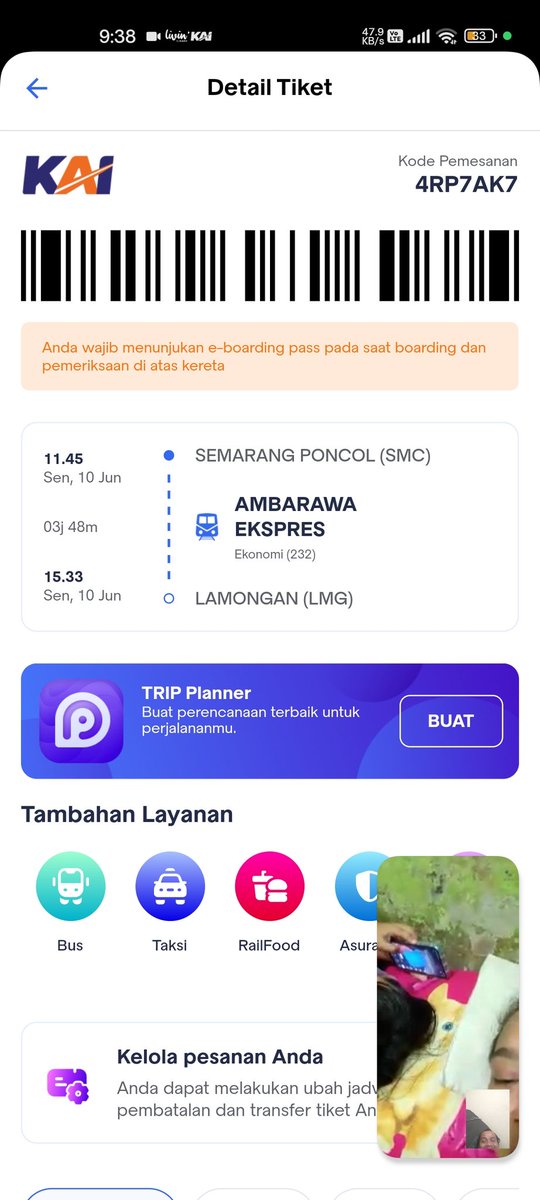hobbitulut's tweet photo. @KAI121 kok tiket tidak bisa di batalkan di kai access? https://t.co/MSEUbgLspZ