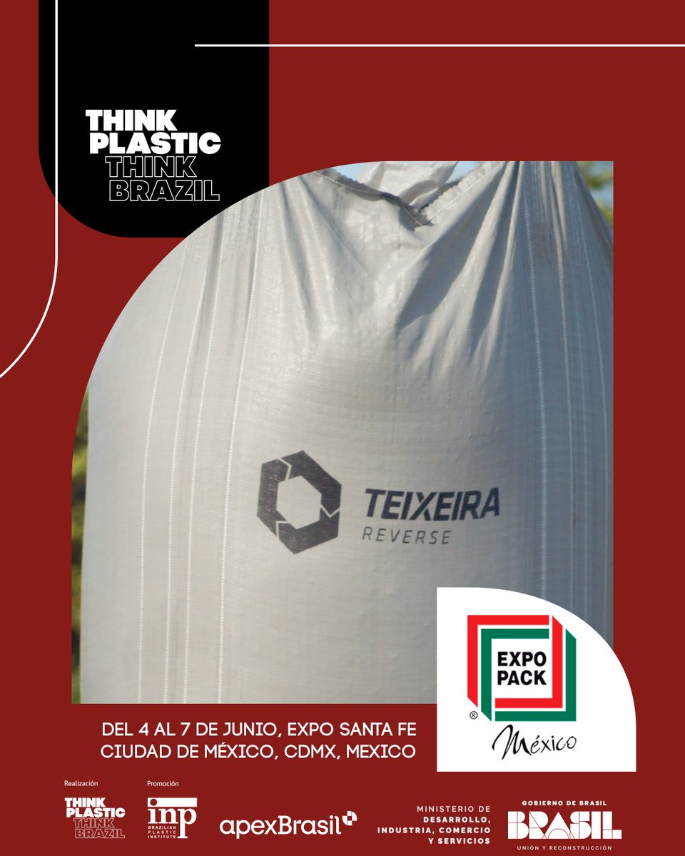 🇧🇷 Acompanhe a Teixeira Têxtil e as novidades de seu portfólio que serão apresentadas na feira Expo Pack 2024. A empresa tem o apoio Think Plastic Brazil e ApexBrasil. Acompanhe tudo em nossas redes sociais! 🌎📱
