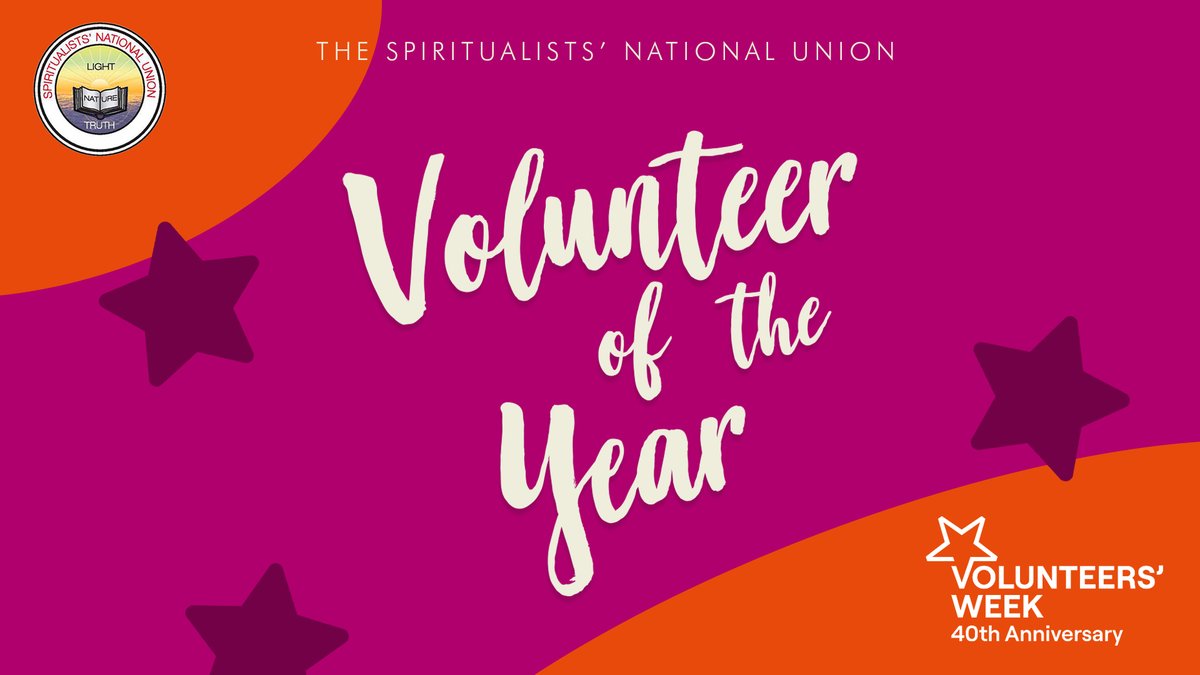 The SNU 'Volunteer of the Year' Award returns for 2024!

Volunteers are the beating heart of Modern Spiritualism.

To submit a nomination for this year's award on behalf or your committee, church or centre, please use the link below:

3icv4rubfp3.typeform.com/to/dqTa4ga8