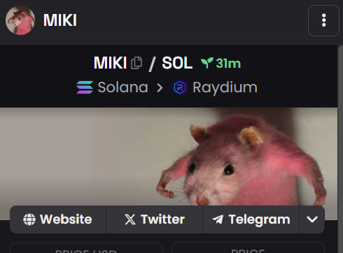 MIKI_SOL_'s tweet photo. Guess who is so cute &amp; hot? $MIKI sneaky profit hunter, yeah!

Smash da rockets:

https://t.co/xrtrSiPPu9 https://t.co/vOeC3BltfN
