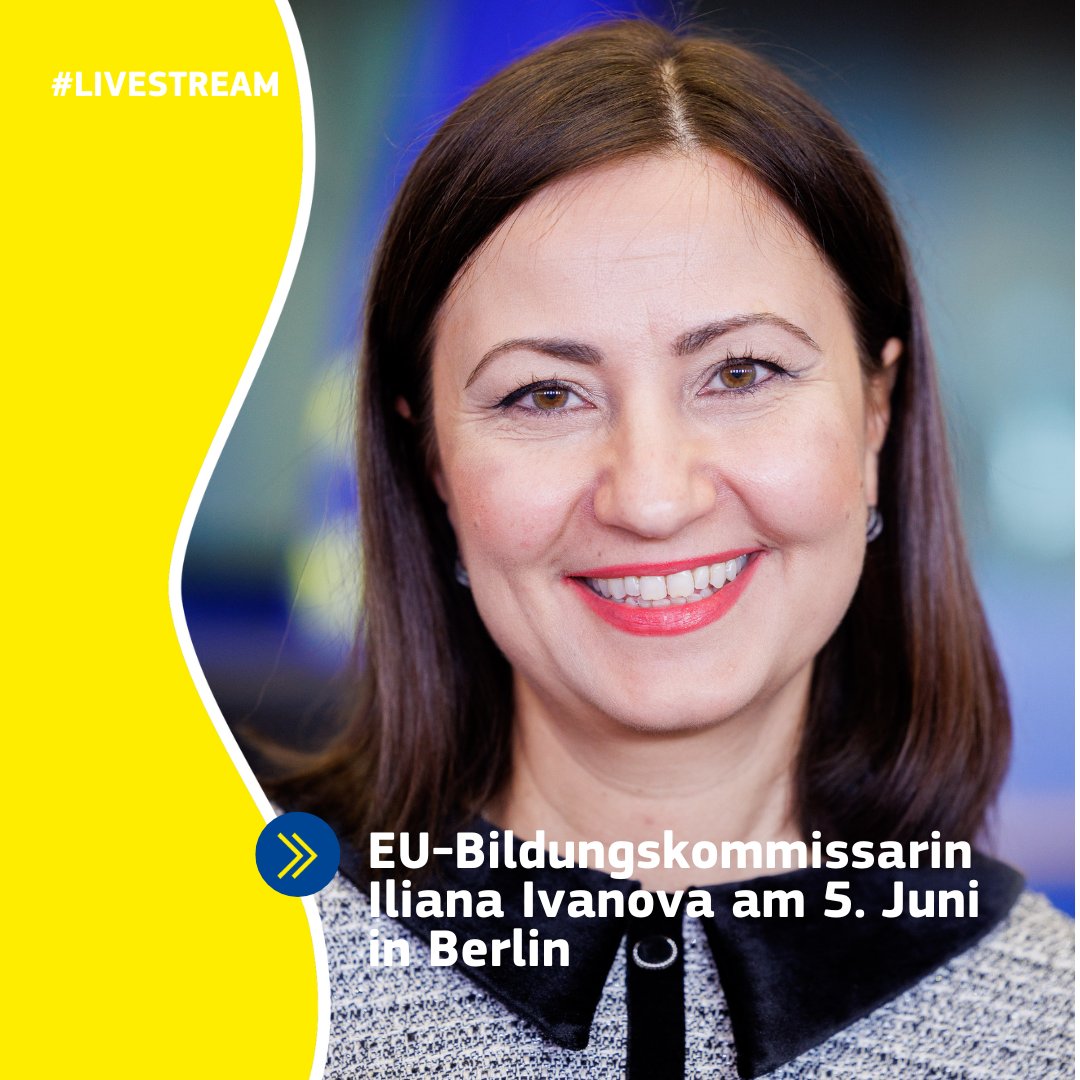 🇪🇺EU-Kommissarin für Innovation, Forschung, Kultur, Bildung, Jugend, Iliana Ivanova, ist morgen zu politischen Gesprächen in #Berlin . Sie diskutiert ab 9:45 mit den Abgeordneten im Ausschuss für Bildung, Forschung +Technikfolgenabschätzung. Livestream 👉 bundestag.de/bildung