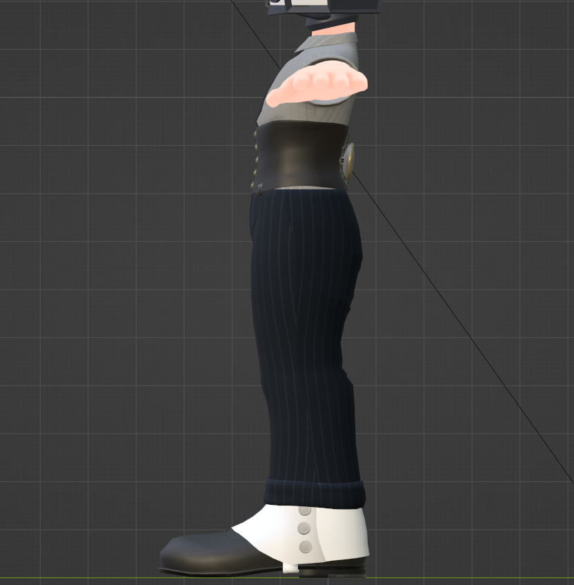 Teraji_hobby's tweet photo. 昨年末からコツコツしすぎているモデリング 進捗

服のテクスチャ作成。
トゥーン系はリアルにし過ぎちゃいかんということに気が付く。革部の光沢を抑え気味に

あとは表情シェイプキーと頭部テクスチャとUnity設定か
まだまだコツコツ
#MTBody https://t.co/fdhwsixwcc