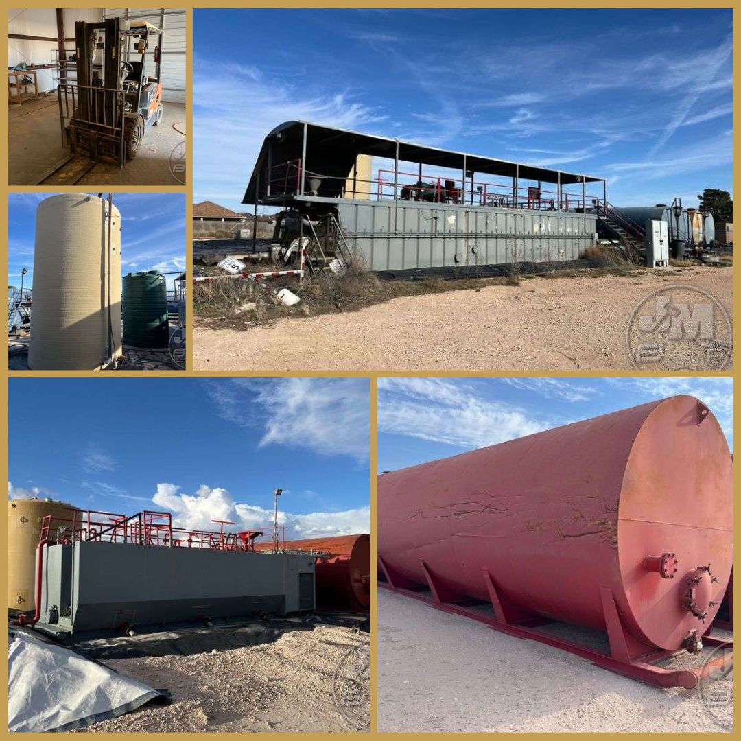 📢Our Online Midwestern MUD LLC Auction is Closing SOON! #Bid Now Here --> bit.ly/6-4MUD

⭐Featuring: Frac tanks, mud mixing tanks, pumps & piping, chemicals, forklift, & more!
⭐Items located in Monahans & Stanton, Texas!
⭐Bidding Begins Closing: TODAY at 1 PM CT