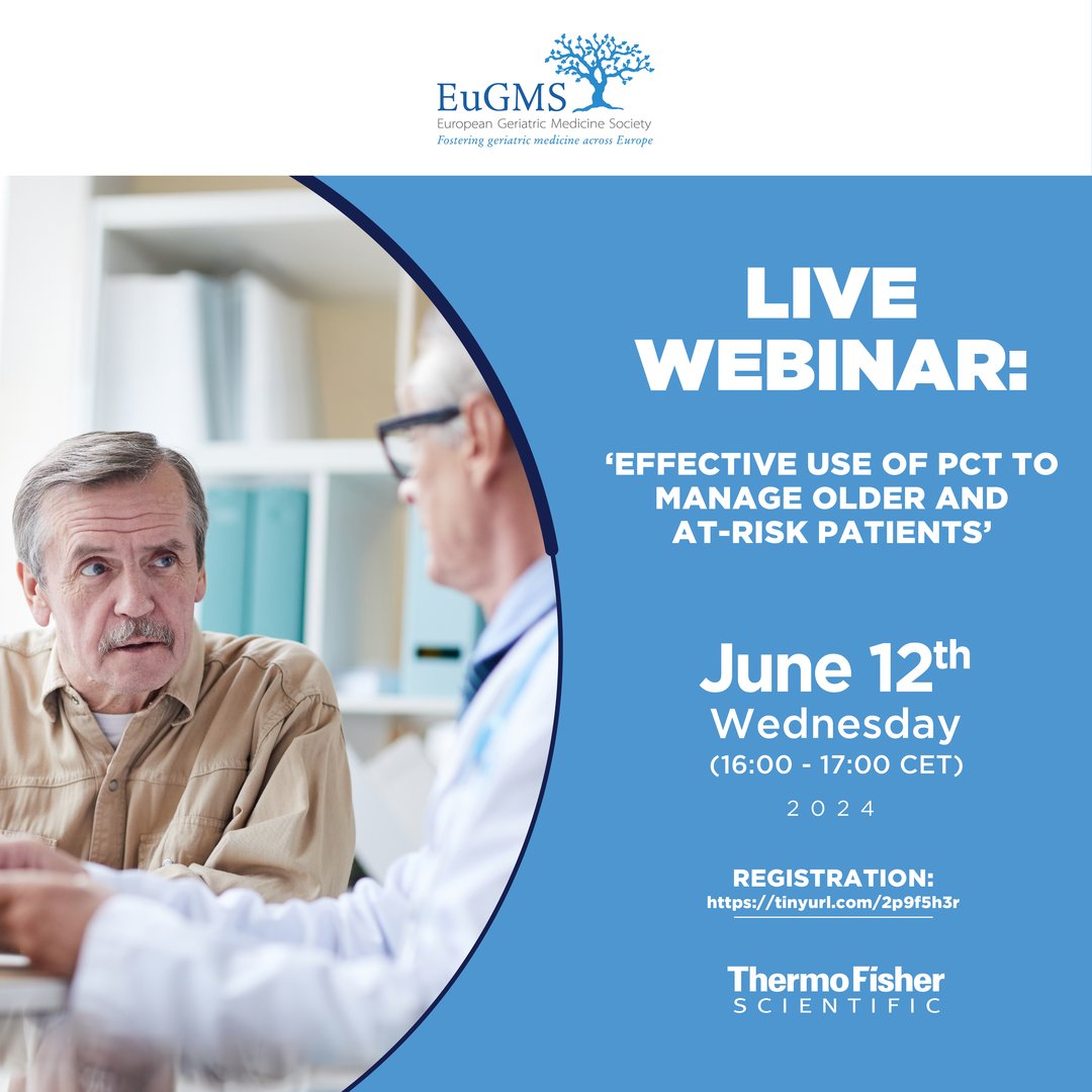 📣 Thermo Fisher Scientific is organizing a webinar 💻 about effective use of PCT (procalcitonin) to manage older and at-risk patients: 📅June 12th, 2024 🕓16:00 CET Don‘t miss out this opportunity! Register now to secure your spot: 🔗bit.ly/3X9olry @thermofisher