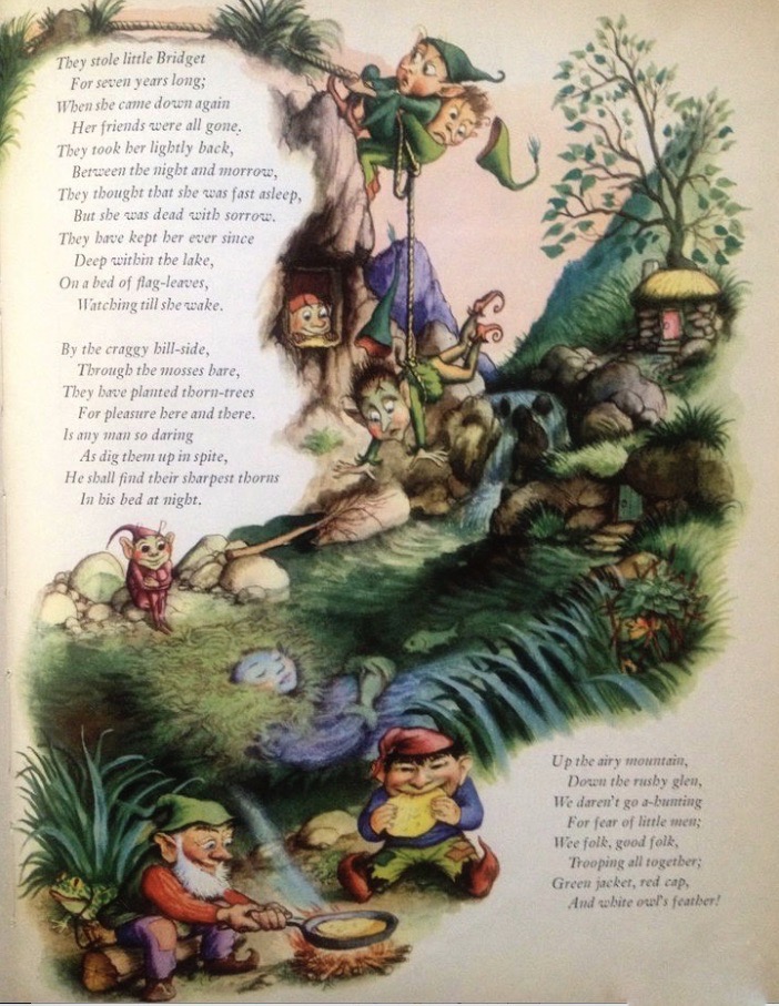 ellin_anderson's tweet photo. Down along the rocky shore
Some make their home.
They live on crispy #pancakes
Of yellow tide-foam;
Some in the reeds
Of the black mountain-lake,
With frogs for their watchdogs,
All night awake.
#WilliamAllingham #Fairies #FairyTaleTuesday
"Scary Rhymes": https://t.co/UPqSyFLhfk https://t.co/EHAc0TTo0y