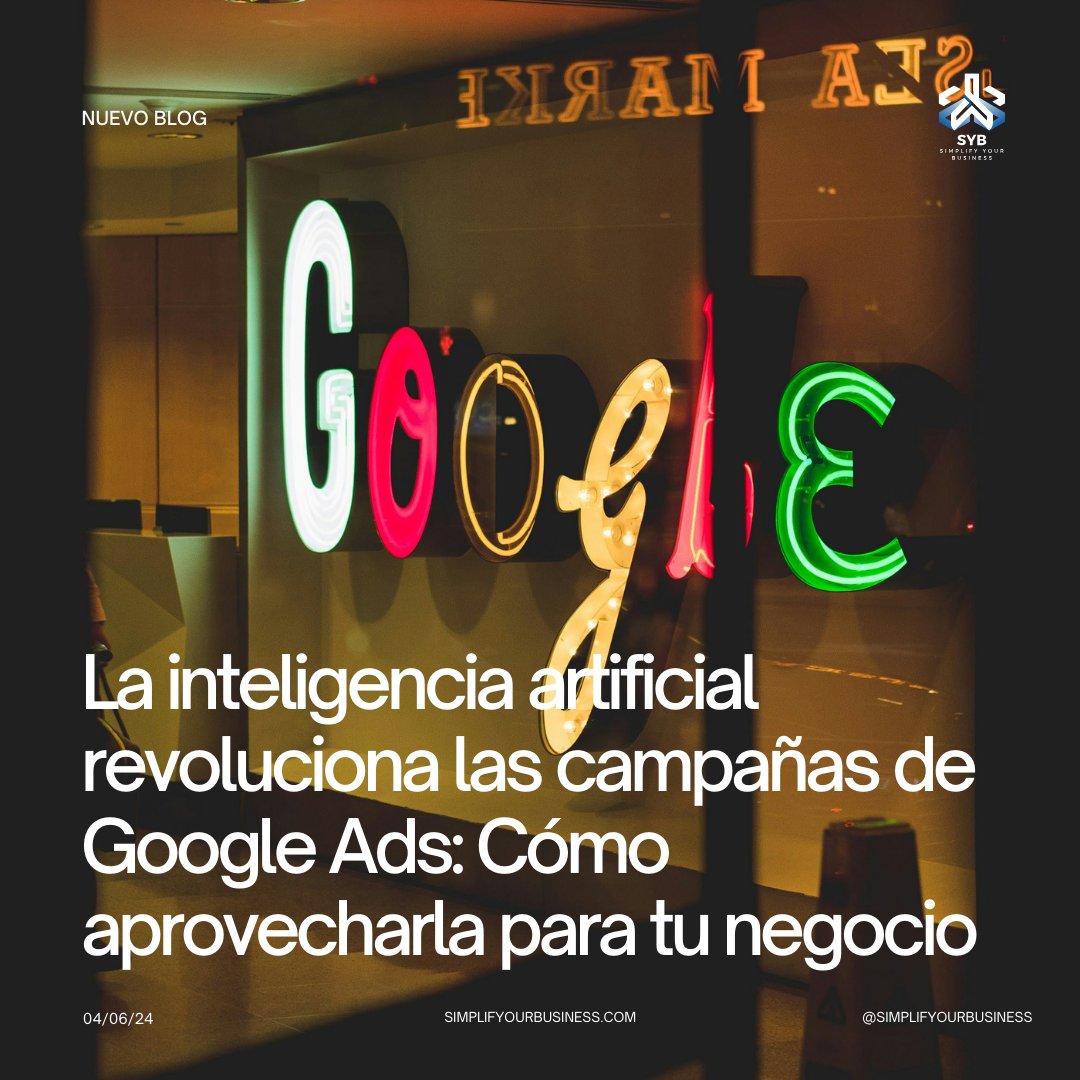 SimplifyourB's tweet image. 🚀 ¡Potencia tus campañas de Google Ads con IA! 🚀
Descubre cómo optimizar resultados y aumentar conversiones en nuestro último artículo.
🧠 ¡No te lo pierdas! 👉 simplifyourbusiness.com/es/articulos/

#SYB #GoogleAds #IA #MarketingDigital