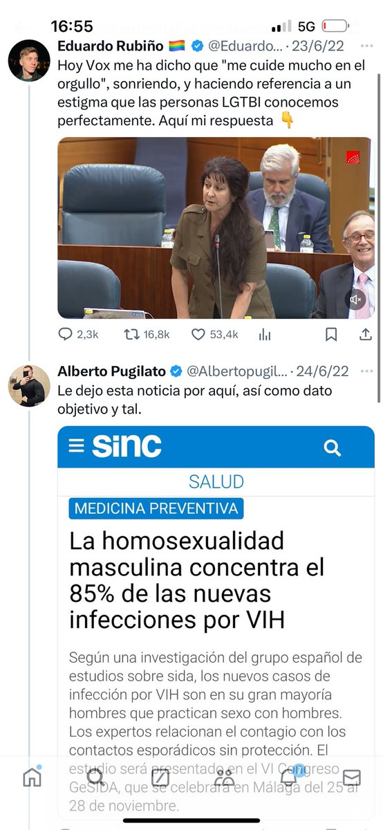 Siguiendo la lógica de algunos, el día que el nazi Alberto Pugilato me contestó relacionando homosexualidad y VIH tendríamos que haber ido a darle dos buenas hostias. La cosa es que las hostias suelen darlas los nazis a los demás, y los demás son los que las reciben de ellos.