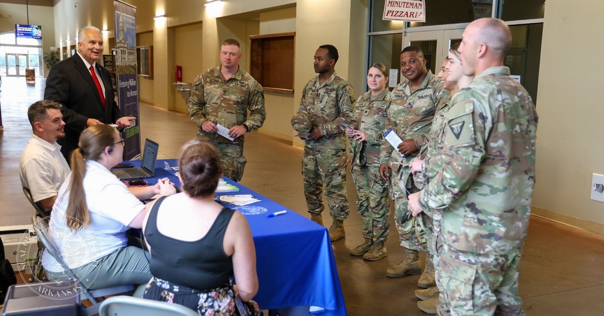 ARAuditor's tweet image. The Great Arkansas Treasure Hunt is on the move again. I set up a mobile office at Camp Robinson today from 9am-3pm. This allows members of the AR National Guard to find and submit claims for unclaimed property while at annual training.
#claimitar #goguard #arnationalguard