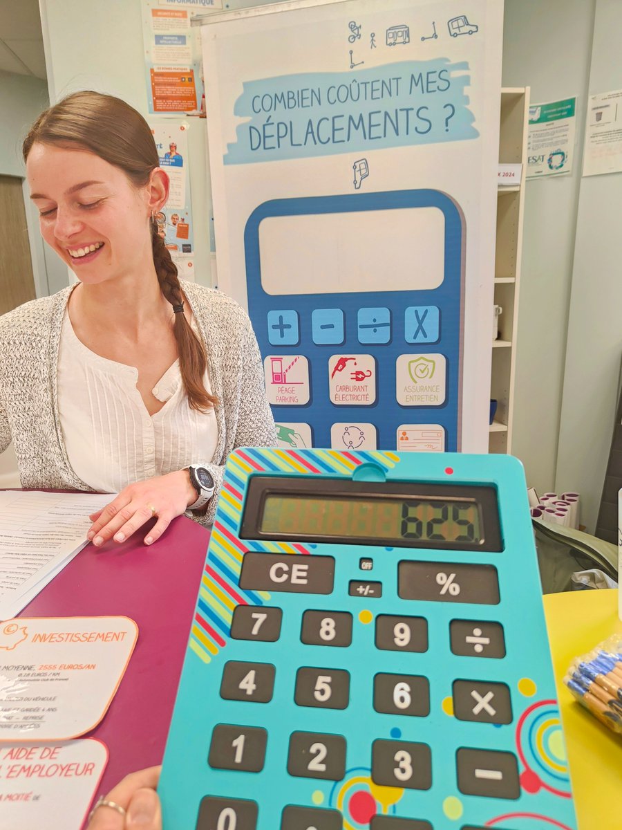 Agate_agence's tweet photo. Aujourd'hui, c'était #ChallengeMobilitéAURA à Agate ! Au programme, la calculatrice de la mobilité, pour calculer le coût d'utilisation de sa 🚗pour se rendre au bureau ou à l'inverse, les économies réalisées par ceux‧celles qui ont déjà adopté les moyens alternatifs 😉 https://t.co/g2SH5qp0EK