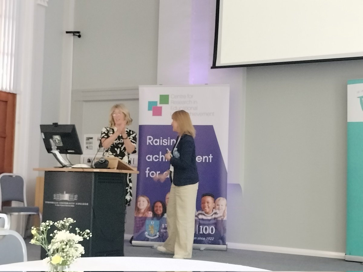 ChelleH66's tweet photo. Inspiring &informative inputs from @allisonjmetz Day 1 of #collaboratingforimpact conference @THRiVENabbey @StranCreu . Claire Humphrey @BarnardosNI thanking Allison for her accessible & highly relevant masterclass. https://t.co/pueYMFwdsj