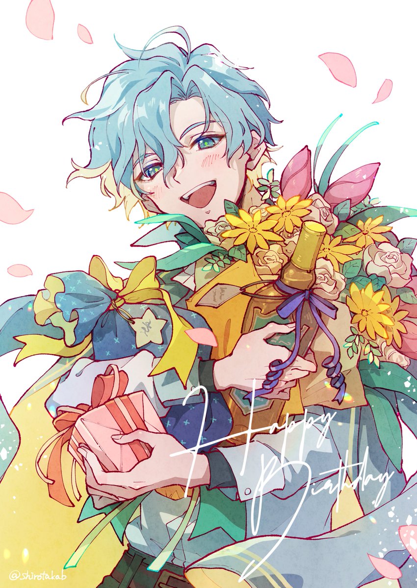 「両手いっぱいの幸せを #フィガロ誕生祭2024」|シ口夕力ブのイラスト