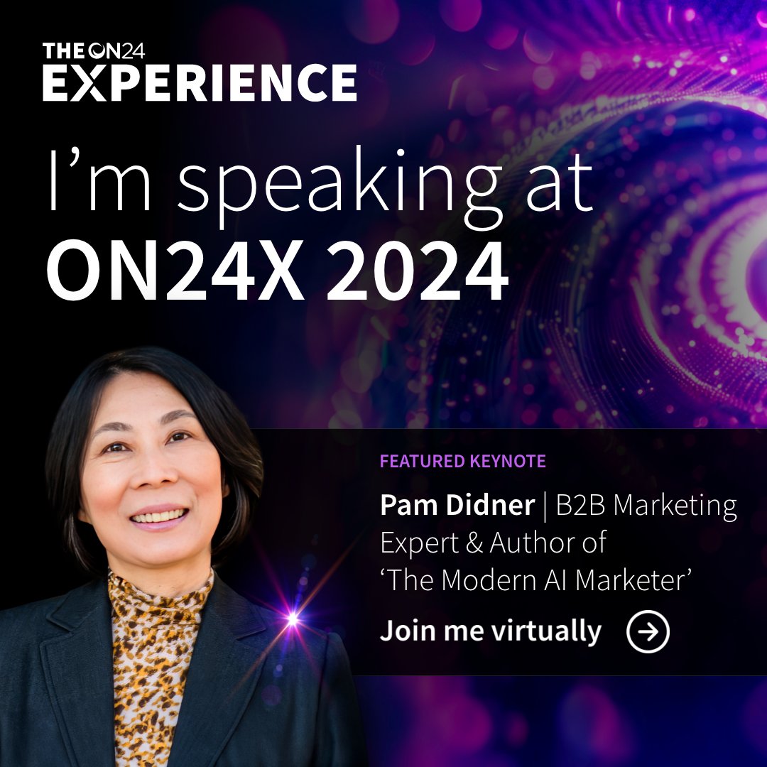 The @ON24 Experience is back virtually this June. If you are eager to discover the impact of #ArtificialIntelligence on your industry and marketing, then you can't afford to miss the #ON24X. Register here: loom.ly/M9pquaM #virtualevents #martech