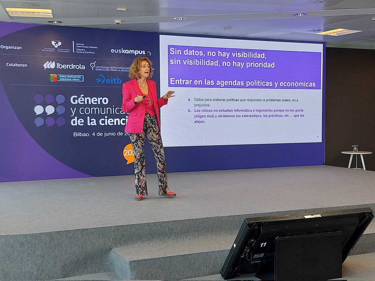 Género y Comunicación de la Ciencia (@generoycom) on Twitter photo Estamos con <a href="/ceciliacastano/">Cecilia Castaño</a>, que hace suya la frase de Naciones Unidas: "Sin datos no hay visibilidad. Sin visibilidad no hay prioridad".
#generoycom24 Estamos con <a href="/ceciliacastano/">Cecilia Castaño</a>, que hace suya la frase de Naciones Unidas: "Sin datos no hay visibilidad. Sin visibilidad no hay prioridad".
#generoycom24