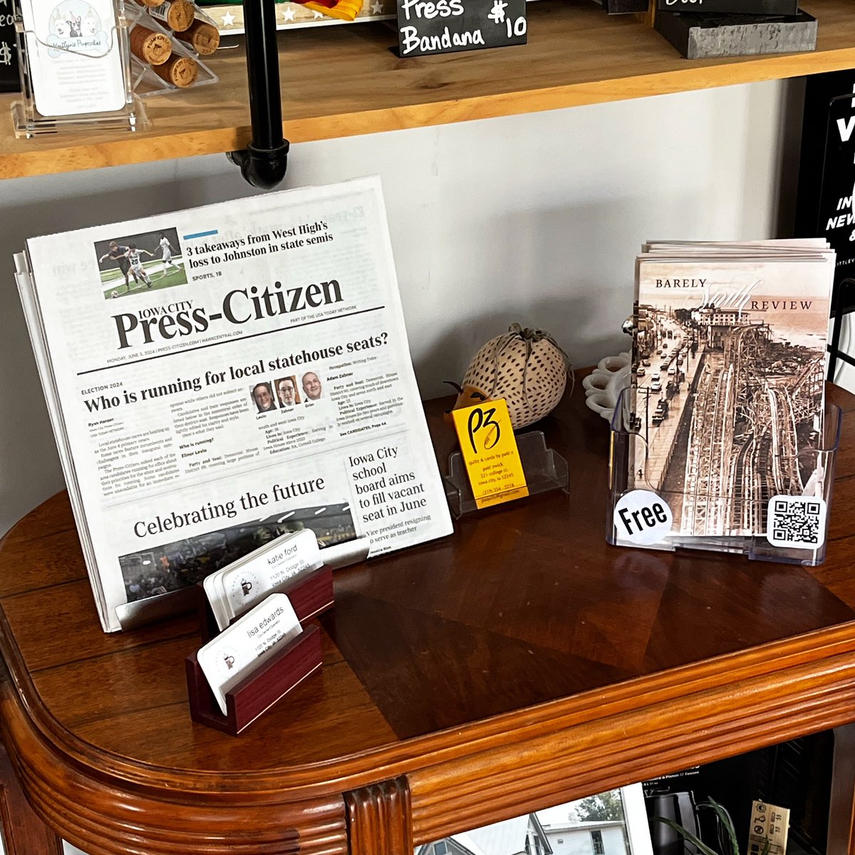 Barely South Review (@barelysouthr) on Twitter photo We’re in Iowa City this month! Come find us at the lovely and local Press Coffee @presscoffee_ic
Submit to our nonfiction writing contest open through 7/31. Have your work read by the amazing <a href="/annaqu/">anna mclintock</a> and there’s a chance to win $300!
iowacitywriters #iowacitywriters We’re in Iowa City this month! Come find us at the lovely and local Press Coffee @presscoffee_ic
Submit to our nonfiction writing contest open through 7/31. Have your work read by the amazing <a href="/annaqu/">anna mclintock</a> and there’s a chance to win $300!
iowacitywriters #iowacitywriters
