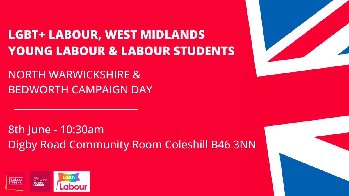 Join us, <a href="/WestmidsYL/">West Midlands Young Labour</a> &amp; <a href="/LabourStudents/">Labour Students</a> on the doorstep this Saturday in North Warwickshire for @RachelTaylorNWB! 🌹