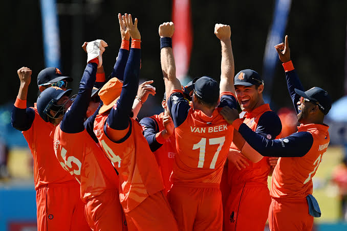 imvicram's tweet photo. The Dutch cricket team is certainly not a favourite in world T20 '24 but enough to teach us about real inclusiveness in diversity. They are the real #TheCosmos 
#worldisone 
#ICC
#netherlandscricket https://t.co/0n0qRecf2M