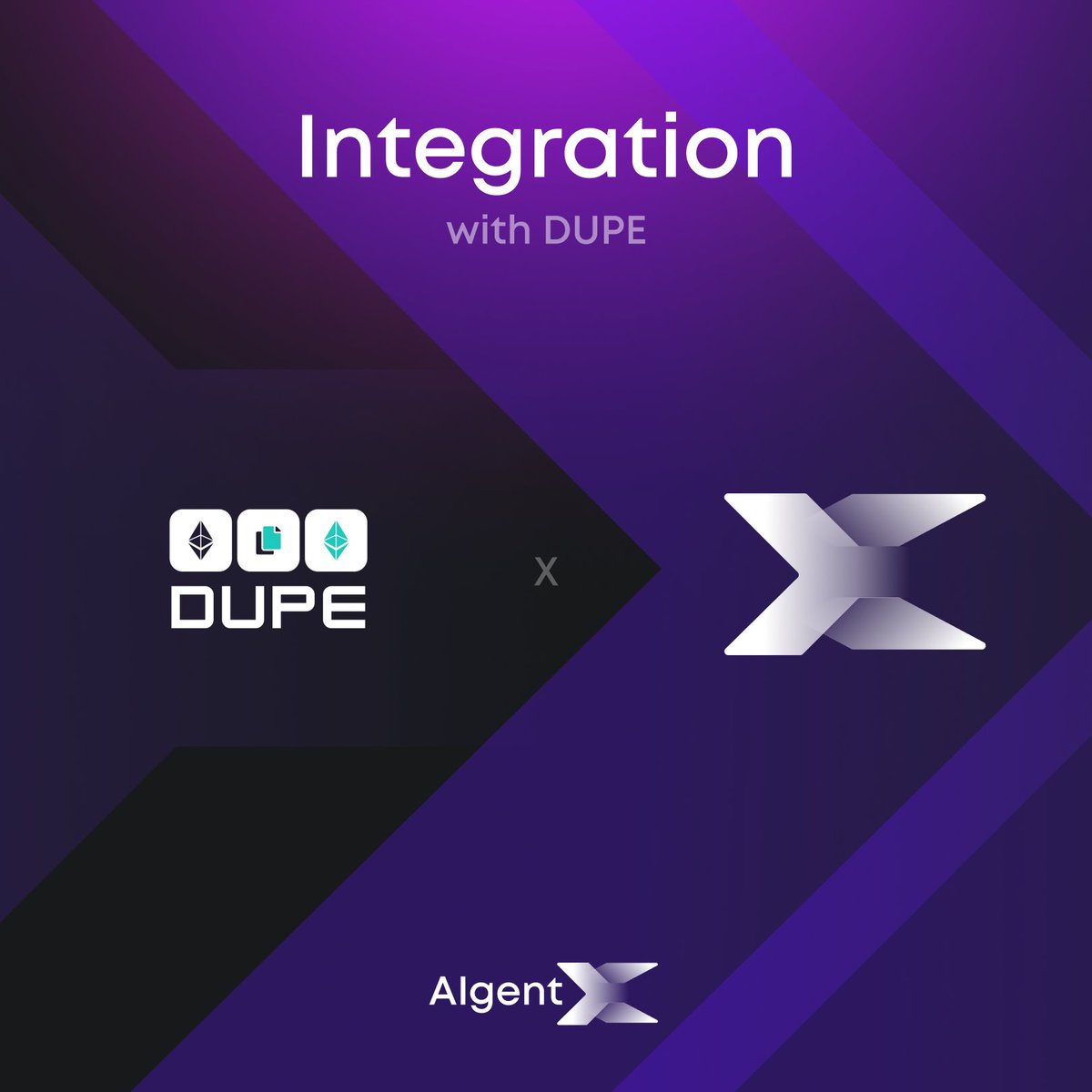 0xAgix's tweet photo. 🤖 #AIgentX 🤝 #DUPE 🤖 

It's with great pleasure, we announce our latest AIgentX user @DUPEbot 🚀 

AIgentX will enable $DUPE holders to have access to key information about the project at their fingertips, making both the Team's and Holders' experience better! 💪

This also enables another stream of revenue share to the $AIX holders! 💰

A warm welcome from #AIgentX 🤝