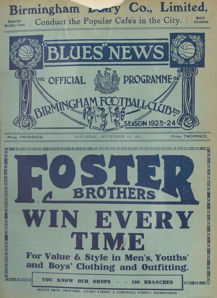 B31Voices's tweet photo. Villa & Blues early football programs โฝ๏ธ
Via Birmingham Archives & Collections
#SWBrumHISTORY
#AstonVilla
#BirminghamCity
#FootballPrograms
#Football
#Birmingham
#BirminghamUK
@BCFC
@AVFCOfficial https://t.co/HJtxETWgYo