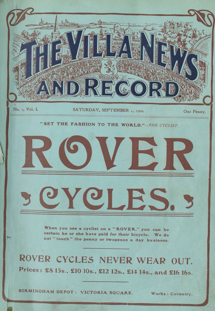 B31Voices's tweet photo. Villa & Blues early football programs โฝ๏ธ
Via Birmingham Archives & Collections
#SWBrumHISTORY
#AstonVilla
#BirminghamCity
#FootballPrograms
#Football
#Birmingham
#BirminghamUK
@BCFC
@AVFCOfficial https://t.co/HJtxETWgYo