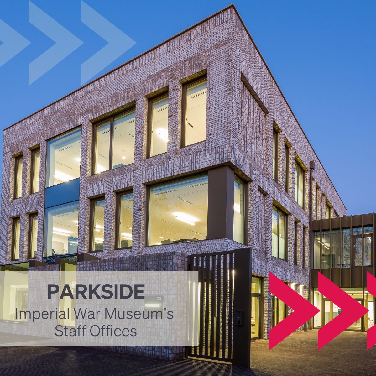 reds10ltd's tweet photo. We're taking a moment to look back at Parkside: @I_W_M's Staff offices. The complex modular build with difficult site conditions in Central London (Zone 1) was successfully delivered, despite the COVID-19 pandemic, in 2020 and received several awards in 2021. @jesticowhiles https://t.co/fhzrexfyjZ