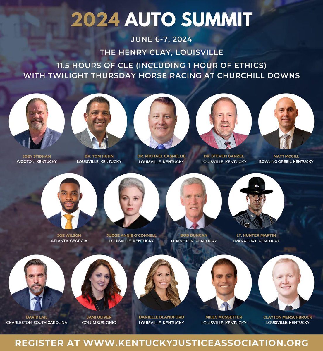 KentuckyJustice's tweet photo. Are you ready to turbocharge your expertise in the complex world of auto law? Look no further than KJA's cutting-edge 2024 Auto Summit tailored specifically for trial lawyers navigating the intricate highways of vehicular litigation. https://t.co/w1HmCkhdWV